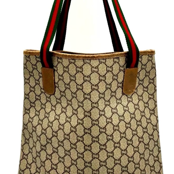 Gucci GG PVC Sherry Line Tote Bag - Picture 5 of 17